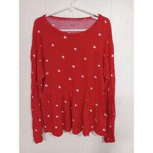 Maurices Kids Size Large Valentine's Day Blouse Girls Large 11/12